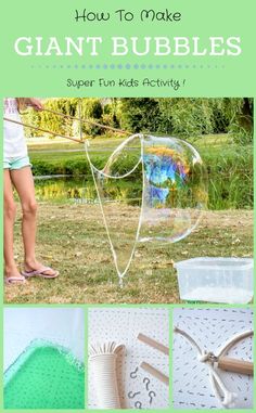 how to make giant bubbles that are super fun for kids