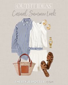 Shop The Amalfi Stripe Silk Shirt and other curated products on LTK, the easiest way to shop everything from your favorite creators. Summer Outfit 2024, Going Shopping Outfit, East Coast Summer Outfits, Summer Mom Outfits, Classic Summer Outfits, Mom Outfit, Summer Outfits For Moms, Coastal Grandma