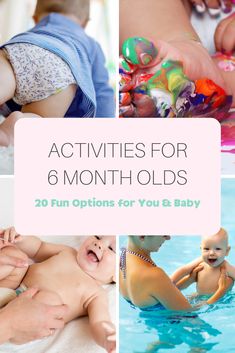 baby playing with toys in the pool and other activities for 6 months old babies to play with