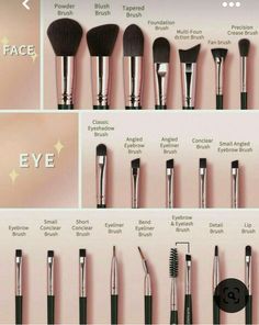 KnOw how abOut the salOon tools🙅 Makeup Hacks For Beginners, Basic Makeup For Beginners, Brush For Makeup, Eyeshadow Brush Set, Makeup Order, Makeup Brushes Guide, Learn Makeup, Simple Makeup Tips