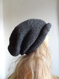 Slouchy Knit Hat, Knit Slouchy Hats, Oversized Hat, Chunky Hat, Big Hat, Slouchy Hat, Slouchy Beanie, Winter Mode, Knitted Hat