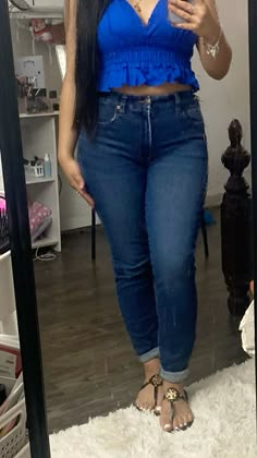 Top is from Tj max, jeans are anerican eagle and shoes are from Torry Burch Basic Vaquera Outfits, Mexican Jeans With Boots, Mexican Bootcut Jeans Outfit, Copy And Paste Latina Jeans, Bootcut Jeans Outfit Mexican, Simple Baddie Outfits, School Ootd, Tj Max, Cute Summer Fits