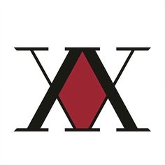 the logo for an art gallery, with two black and red triangles on each side