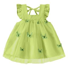 This BUTTERFLY Tulle Summer Dress is the perfect choice for any special occasion. The butterfly application on the tulle overlay creates a beautiful look that is sure to turn heads. Perfect for those warm summer months, this dress will keep your little one cool and stylish all summer long. Sleeveless Tulle Princess Dress For Summer, Sleeveless Summer Tulle Princess Dress, Playful Tulle Tutu Dress For Summer, Cute Fairy Dress For Summer Garden Party, Sleeveless Tulle Tutu Dress For Summer, Summer Fairy Dress With Ruffles For Dress-up, Playful Fairy Dress For Dress-up In Summer, Sleeveless Fairy Dress For Dress-up In Summer, Tulle Dress With Flutter Sleeves For Dress-up