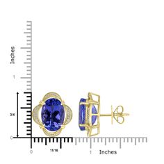 This pair of 18K yellow gold earrings will elevate your stylish look. Embellished with oval-cut Tanzanite and round Diamonds, this ring exudes luxury and lends a stunning finishing touch to your look. These exotic earrings make a memorable gift for your loved ones! Product Information SKU ADG70646 Metal Type 18K Metal Color Yellow Gold Earring Style - Metal Weight 7.15 Primary Stone Gemstone Name Tanzanite Gemstone Species Zoisite No. Of Gemstones 2 Gemstone Shape Oval Gemstone Color Blue Gemsto Luxury Oval Diamond Earrings With Gemstones, Formal Oval Tanzanite Earrings, Formal Oval Diamond Earrings With Gemstones, Yellow Gold Oval Diamond Earrings With Gemstone, Yellow Gold Oval Diamond Earrings For Formal Events, Formal Oval Yellow Gold Diamond Earrings, Formal Yellow Gold Oval Diamond Earrings, Formal Gold Tanzanite Earrings, Luxury Yellow Gold Oval Diamond Earrings