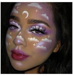 Fantasy Make-up, Halloweenský Makeup, Halloween Make-up Looks, Make Up Designs, Drag Make-up, Creative Videos, Fun Makeup, Halloween Eye Makeup, Face Art Makeup