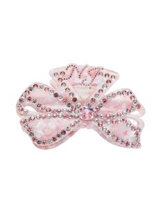 In the enchanting realm of timeless elegance, where whispers of ancient legends and moonlit gardens converge, a delicate treasure awaits. The exquisite bow shape of this hair clip, adorned with a harmonious collision of pink and white diamonds, transforms the mundane into the extraordinary. These shimmering gems dance in a play of colors, making the bow sparkle with a captivating brilliance. Adorning your hair with this delightful piece adds a touch of playfulness and charm, while infusing your Elegant Pink Bow For Gift, Elegant Pink Bow For Party, Elegant Pink Party Bow, Elegant Pink Hair Accessories For Wedding, Elegant Pink Wedding Hair Accessories, Elegant Pink Hair Accessories For Formal Occasions, Formal Pink Hair Accessories, Pink Hair Accessories With Decorative Bow For Wedding, Pink Decorative Bow Hair Accessories For Wedding