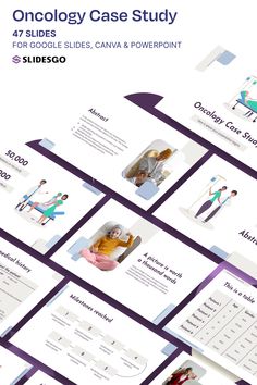 Oncology Case Study I Google Slides, Canva & PowerPoint Presentation Template Case Study Presentation, Case Study Template