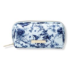 Blue Butterfly Floral Pencil Case - BLUE BUTTERFLY FLORAL PENCIL CASEFeaturesOne zippered compartment - Blue Butterfly Floral Pencil Case Blue Rectangular Cosmetic Bag For Personal Use, Portable Blue Pouch Wallet, Blue Rectangular Case For Personal Use, Blue Portable Rectangular Case, Blue Rectangular Pencil Case With Zipper, Blue Rectangular Pencil Case With Zipper Closure, Blue Pencil Case With Zipper Closure As Gift, Portable Blue Pencil Case Pouch, Portable Blue Cases For Personal Use