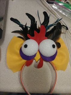 a headband with an angry bird on it