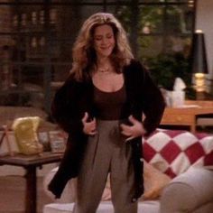 Rachel Green Fashion Aesthetic, Rachel Green Cardigan Outfit, Friends Tv Fashion, Rachael Friends Outfits, Friends Fall Outfits, Rachel Green Friends Outfits, Friends Clothes 90s Outfit, Rachel Green Outfits Fall, Friends Tv Show Fashion