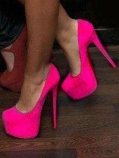 Lasaky - Elegant Womens Platform Stiletto Heel Slip On Pumps - Sophisticated High Heels for Alluring Style Elegant High Heels, Pink High Heels, Pump Heels, Beautiful High Heels, Heels Classy, Slip On Pumps, Platform Stilettos, Pink Pumps, Pink Heels