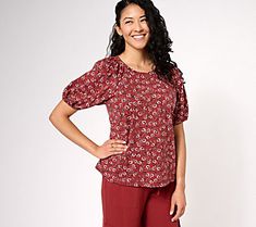 This sweet Cozy Knit top is all about the puff sleeves that are just so trend-right. From Anybody® Lounge and Sleepwear. Puff Sleeve Top, Cozy Knits, Raglan Sleeve, Knit Jersey, Puff Sleeve, Knit Top, Top Blouse, Tops & Tees, Knitting