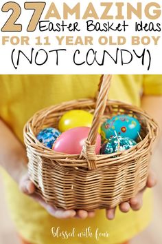 You have to see these Easter basket ideas for boys.  I can't wait to fill my 2 boys Easter basket this year. Baby Boy Easter, Construction For Kids, Kids Easter Basket