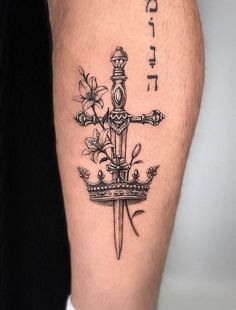 Crown Tattoo, Cross Tattoo