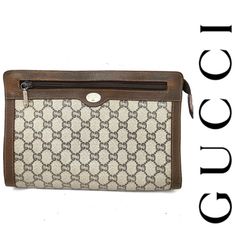 Brand: Gucci Made In: Italy Material: Pvc Leather Color: Brown Style: Clutch Bag Size(Cm): W26 X H17 X D5.5cm(Approx) Size(Inch): W10.2 X H6.7 X D2.2"(Approx) W 10.2inches(26cm) H 6.7inches(17cm) D 2.2inches(5.5cm) Accessory: There Is No Item Box And Dust Bag Questions? Leave A Comment Below! Brown Style, D 2, Brown Fashion, Vintage Gucci, Bags Handbags, Clutch Bag, Dust Bag, Shoe Accessories, In Italy