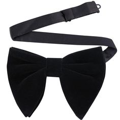 PRICES MAY VARY. This gorgeous Oversized black Velvet bow tie are handmade from high-quality first class velvet, double-sided design velvet, giving you elegant and luxurious Look, it is suit for any occasion and every sense of style,such as match for suit shirt,vest,tuxedo,suspenders etc Easy to wear, Pre-tied design with adjustable strap, you don’t need spend much time when wear it, and Adjustable to fit neck sizes up to 19" (appr.48cm) It can be adjusted to get the fully fluffed look, One size Classic Black Bow With Butterfly Knot, Classic Black Butterfly Knot Bow, Black Bow Tie With Butterfly Knot For Business, Black Butterfly Knot Bow Tie For Business, Black Bow Tie And Suit Accessories For Party, Black Party Suit And Tie Accessories With Bow Tie, Adjustable Black Bow For Formal Occasions, Black Adjustable Bow For Formal Occasions, Classic Black Bow For Business Occasions