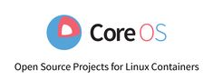 open source projects for linux containers logo with the words coreos on top of it