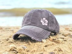 Women's hibiscus hat, hat with hibiscus flower, Hawaii hat, Hawaii wedding, hibiscus birthday gift, hibiscus Christmas gift, hibiscus flower by DistinctHeadwear on Etsy Adjustable Flower Hat As A Gift, Bun High, Flower Hawaii, Mermaid Hat, Ponytail Cap, Kids Baseball Caps, Sevierville Tn, Distressed Baseball Cap, Boating Gifts