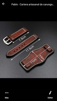 Leather Watch Strap Pattern, Leather Working Tools