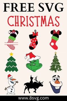 Christmas Svg Files Free, Disney Monogram, Snowman Svg, Cricut Christmas, Winter Svg