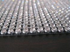 close up view of glass beads on a table