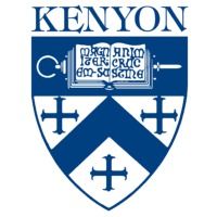 the logo for kennon college, which is located on top of a blue and white shield