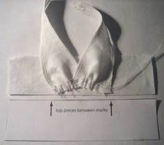 the sewing pattern is shown with instructions for how to sew and cut it out