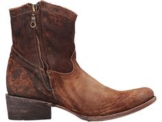 Corral Boots C1064 | Zappos.com Distressed Brown Snip Toe Boots In Oiled Leather, Distressed Brown Oiled Leather Boots With Snip Toe, Vintage Distressed Brown Boots, Western Leather Boots With Zipper Closure, Rugged Leather Boots With Zipper Closure, Rugged Distressed Brown Boots With Leather Lining, Rugged Leather Moto Boots With Zipper Closure, Rugged Distressed Brown Snip Toe Moto Boots, Distressed Brown Rugged Boots With Leather Sole