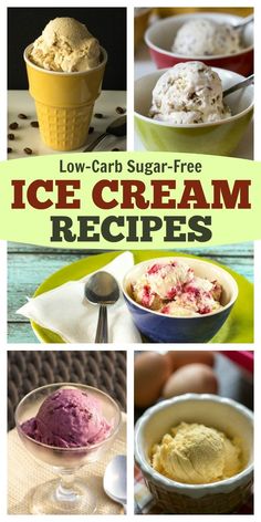 low carb sugar - free ice cream recipes