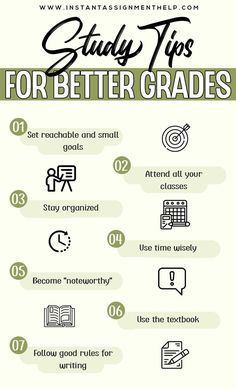 Study tips, Study tips for students, study tips for better grades, Tips for study Get Better Grades, Learn Robotics, Better Grades, School Study Ideas, Study Planner Printable, Best Study Tips, Study Tips For Students