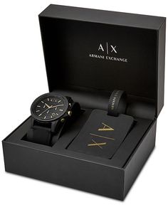 Watch Packaging Design, Husband Gift Ideas, Luxury Gifts For Men, Men Gift Ideas, Gift Box For Men, Mens Chronograph, Clock Vintage, Armani Exchange Men, Chronograph Watch Men