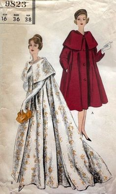 40s Mode, 1950s Vogue, Bridal Coat, Sewing 101, Fifties Fashion, Vintage Dress Patterns, Vogue Sewing Patterns, Vogue Pattern, 1950s Style