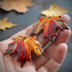 Woodland Necklace/Maple Leaf Necklace Earrings/Canada symbol | Etsy Brown Artsy Jewelry For Gifts, Brown Leaf-shaped Jewelry For Gift, Handmade Multicolor Jewelry For Fall, Whimsical Brown Jewelry Gift, Whimsical Brown Jewelry For Gifts, Whimsical Brown Jewelry For Gift, Handmade Multicolor Leaf-shaped Jewelry, Multicolor Leaf-shaped Jewelry Gift, Multicolor Leaf Shaped Jewelry For Gifts