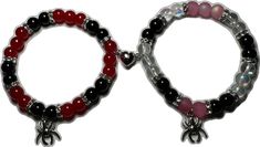 Couples Bracelets, Across The Spider Verse, Couples Bracelet, Crop Top Dress, The Spider, Couple Bracelets, Spider Verse, Matching Bracelets, Black Heart