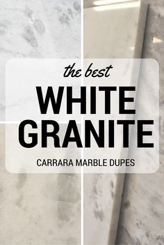 The Best White Granites That Look Like Marble Carrara Backsplash Kitchen, Arabescus White Marble Countertop, Granit Counter Tops Kitchen, Gray White Kitchen Backsplash, Modern Granite Countertops Kitchen, Nevaska Granite Countertops, Honed White Granite Countertops, White Carrara Marble Kitchen, Austral Dream Granite