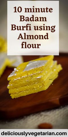 Easy Badam burfi Almond Burfi With Almond Flour, Indian Deserts Sweets, Easy Sweets Recipes Indian, Badam Barfi, Easy Indian Sweets, Homemade Sweets Recipes, Baked Indian Snacks, Indian Sweets Recipes, Easy Indian Sweet Recipes