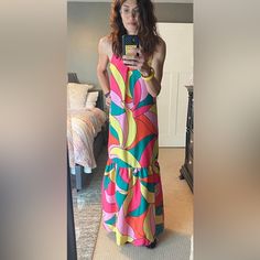 I’m Wearing A Medium In The Photos. Boho Geometric Maxi Dress 85% Polyester 15% Spandex Vibrant Yellow Fitted Maxi Dress, Vibrant Fitted Yellow Maxi Dress, Mesh Wedding Dress, Burgundy Maxi Dress, Plunge Maxi Dress, Leopard Print Maxi Dress, Long Halter Dress, Maxi Bodycon Dress, Loose Maxi Dress