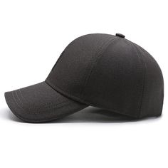 a black baseball cap is shown on a white background and has no image in it