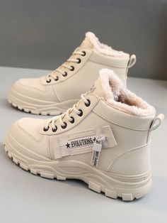 Caqui  Collar     Embellished Summer Shoes 2022, Women's Winter Boots, Ankle Sneakers, High Top Boots, Style Sportif, Platform Ankle Boots, Shoes Boots Ankle, Winter Snow Boots