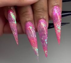 Carnival Nails Designs, Blinged Nails, Carnival Nails, Longer Nails, Stilleto Nails Designs, Opal Nails, Nail Academy, Purple Nail Art, Purple Acrylic Nails