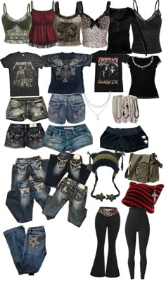 Grunge Emo Outfits, 2000s Fashion Inspiration, Grunge Fits, Best Friend Outfits, Sister Outfits