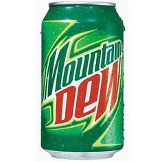 a mountain dew can is shown with the words don't drink it on it