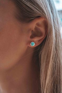 "》D E T A I L S《 ✦ M E T A L : Sterling Silver 925 ✦ S T O N E : Turquoise ✦ B I R T H S T O N E : December 💎 In the past, the Turquoise used to be the stone of the kings and warriors. For that reason, nowadays this gem is known by providing protection against the evil and a symbol of strength and good luck. ✧ Please note natural gemstones are unique and may vary in shape or color. ✧ 》✦ S A V E * B U Y * M O R E ✦《 Use the code \"MARESIA2\" and get 10% OFF when you buy 2 items. Use the code \"M Symbols Of Strength, Labradorite Earrings, Jewelry Blue, 925 Jewelry, Turquoise Earrings, Jewelry Earrings Studs, Gemstone Earrings, Silver 925, Labradorite