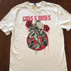 New H&M Guns N Roses T-Shirts Men’s T-Shirts 100% Cotton New With Tag Under License To Bravado Merchandising Posh Party Host Pick On 9-27-19 And 9-30-19 Price: Firm S: Armpit To Armpit 20 Inches; Top Of The Shoulder To Bottom Of T-Shirt Measures 27 Inches M: Armpit To Armpit 22 Inches; Top Of The Shoulder To Bottom Of T-Shirt Measures 27 Inches L: Armpit To Armpit 23 Inches; Top Of The Shoulder To Bottom Of T-Shirt Measures 28 Inches Xl: Armpit To Armpit 25 Inches; Length 28 Inches White Cotton T-shirt With Rose Print, H&m Relaxed Fit T-shirt With Graphic Print, H&m Relaxed Fit T-shirt For Streetwear, Streetwear Crew Neck T-shirt With Rose Print, Streetwear Rose Print Crew Neck T-shirt, Casual Rose Print Crew Neck T-shirt, Rose Print Crew Neck Top For Streetwear, Short Sleeve Rose Print Graphic Tee Tops, Cotton Crew Neck Top With Rose Print