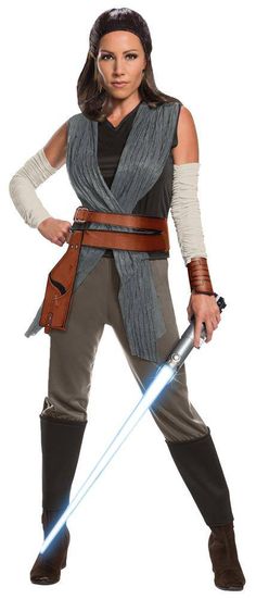 Rubie's Women's Star Wars Rey Deluxe Adult Costume - Costume Arena Star Wars Outfit, Disfraz Star Wars, Rey Costume, Star Wars Halloween Costumes, Jedi Costume, Costume Carnaval, Star Wars Halloween, The Last Jedi, Star Wars Outfits