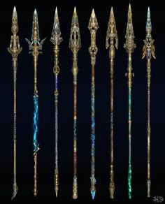 Lanças Dos Guerreiros de Elite Spear Concept Art, Fantasy Props, Cool Swords, Fantasy Armor, Armor Concept, Fantasy Rpg, 판타지 아트, Forex Strategy, Spears