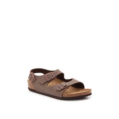 Birkenstock-Roma Sandal - Kids' Birkenstock delivers comfort and style with the Roma flat sandals. Multiple buckled straps let you create a custom fit. Not sure which size to order? Click here to check out our Kids’ Measuring Guide! For more helpful tips and sizing FAQs, click here . Casual Sandals With Buckle Closure And Adjustable Fit, Adjustable Brown Footbed Sandals, Brown Adjustable Footbed Sandals, Casual Closed Toe Sandals With Adjustable Straps, Adjustable Fit Round Toe Sandals With Buckle, Adjustable Fit Round Toe Sandals With Buckle Closure, Non-slip Adjustable Fit Round Toe Sandals, Brown Sport Sandals With Adjustable Straps, Adjustable Fit Non-slip Sandals With Round Toe