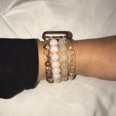 Apple Watch Adjustable Elastic Band For 38/40. Rose Gold And Pink Beads. Never Used, Just Hooked In My Watch For Pictures. Apple Watch Not Included. Bracelet Band Only. Apple Watch Bracelets, Gold And Pink, Pink Beads, Ring Bracelet, Pink Gold, Womens Jewelry Bracelets, Elastic Band, Apple Watch, Pink And Gold