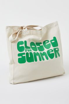 Tote bag with Closed For Summer print. Made of natural-coloured cotton twill – contains a high content of recycled cotton. Inside with large pocket and logo badge. Measures: ca. 50 x 45 x 12 cm / 19.7” x 17.7” x 4.7” Made in Romania 71% Cotton (recycled), 29% Cotton Style Nr. C90300-11J-22 Made In Romania, Logo Badge, Summer Bag, Summer Prints, Cotton Style, Recycled Cotton, Romania, Cotton Twill, Tote Bag